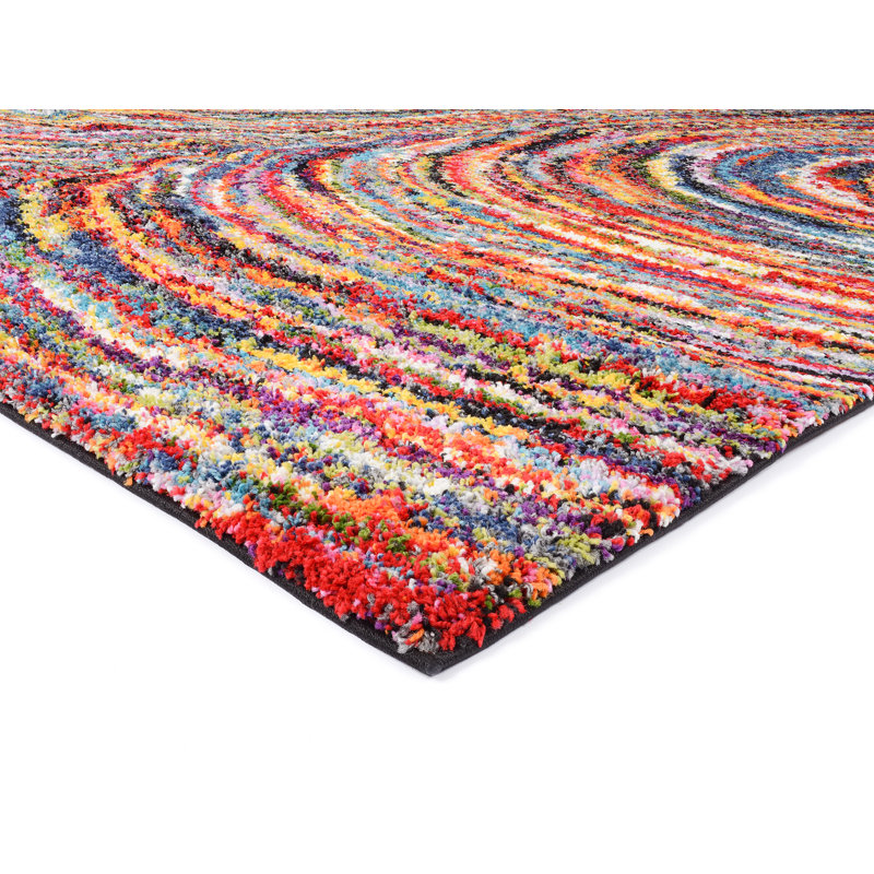 Detwiler Abstract Shag Area Rug, Rectangular 160 x 230 cm