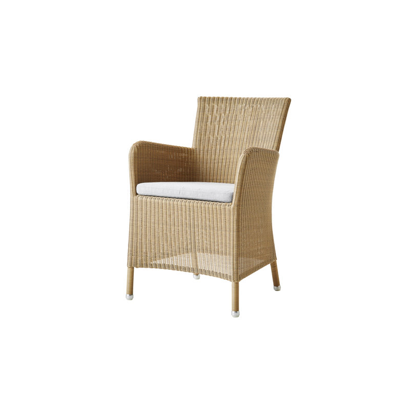 Hampsted Patio Dining Armchair with Cushion, Taupe, Taupe