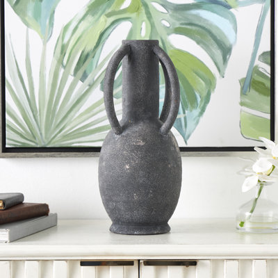 Vase décoratif en céramique avec 4 poignées