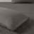 3 Piece Split Corner Pleated Quilted Bedspread Dark Grey Queen-117515536-117515538