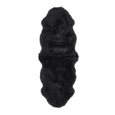 Serafina Solid Colour Sheepskin Hand Woven Shag Area Rug