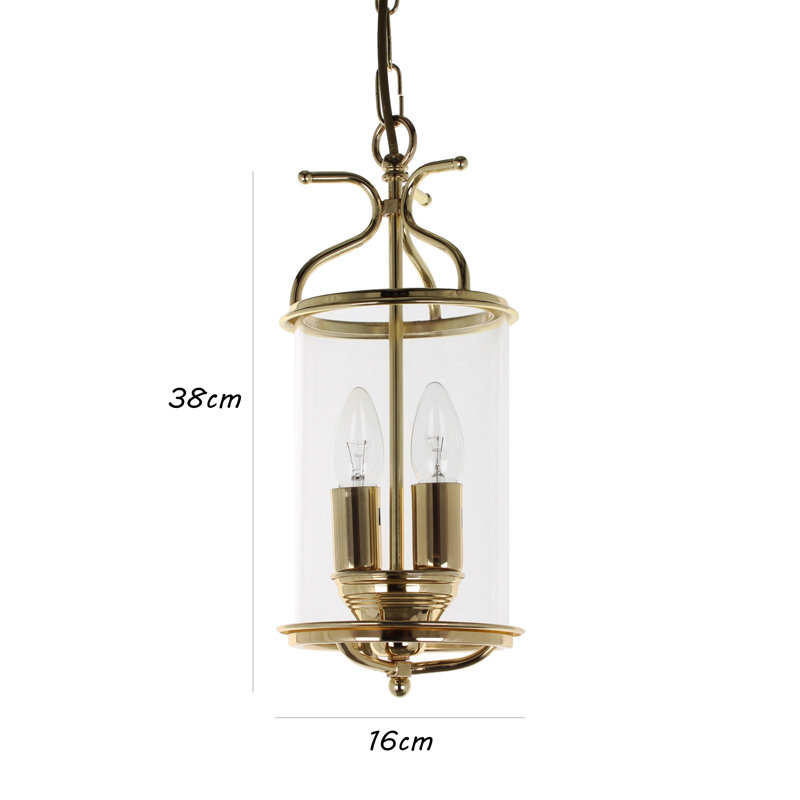 Blumer 2 - Light Lantern Pendant, Polished Brass