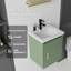 Meuble-lavabo flottant avec lavabo, porte à fermeture en douceur, lavabo en céramique, contreplaqué-681123202-681123257