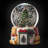 Spode Christmas Tree Musical Snow Globe 6.5"