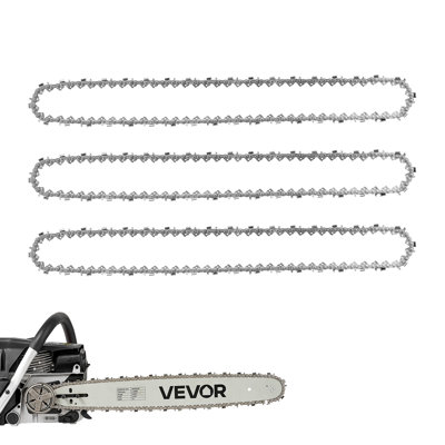 Chainsaw Chain, 18 Inch 0.325" Pitch 0.058" Gauge 72 Drive Link, Fits CN-52G Gas Chainsaw, Forged Alloy Steel, Replacement Saw Chain with Sharp Cutter Teeth, Wear-Resistant Tie Strap