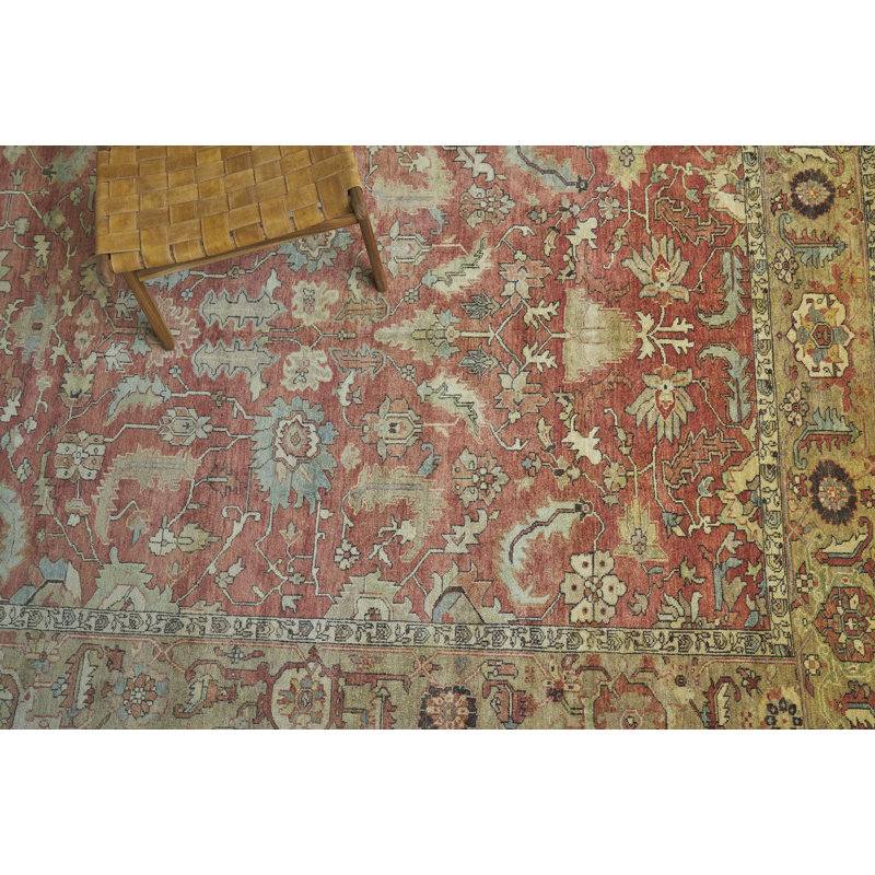 Antique Weave Serapi Wool Oriental Area Rug, Rectangle 8' x 10'