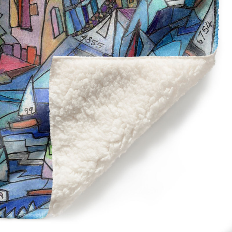  Couverture Voile dans la baie, 51 po x 60 po
