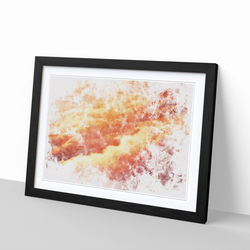 Passing Clouds - Framed Print, 24cm H x 33cm W x 2cm D, Black Framed
