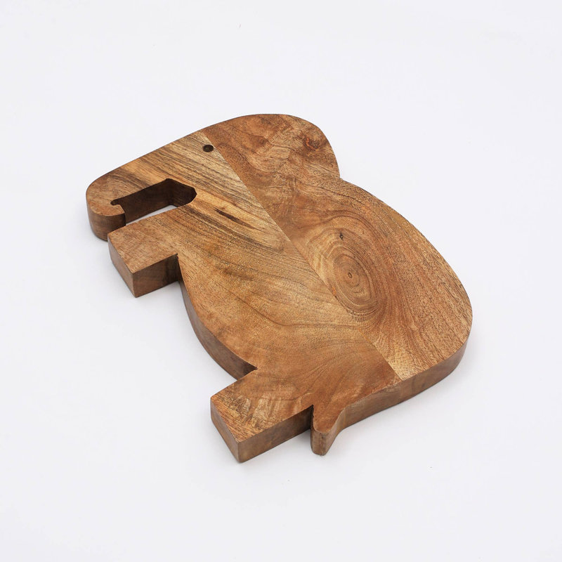 Wood Chopping Board | Elephant Serving & Cutting Board | 11X8"