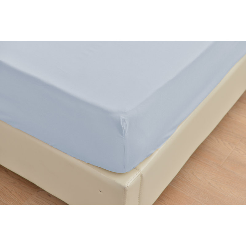  Ensemble de draps en rayonne ultra doux et infroissable, Ensemble de draps pour très grand lit + un drap-h, Argent