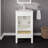 London 20"W x 18"D Bathroom Vanity with White Carrara Quartz Countertop and Undermount Porcelain Sink-543048165-615964424