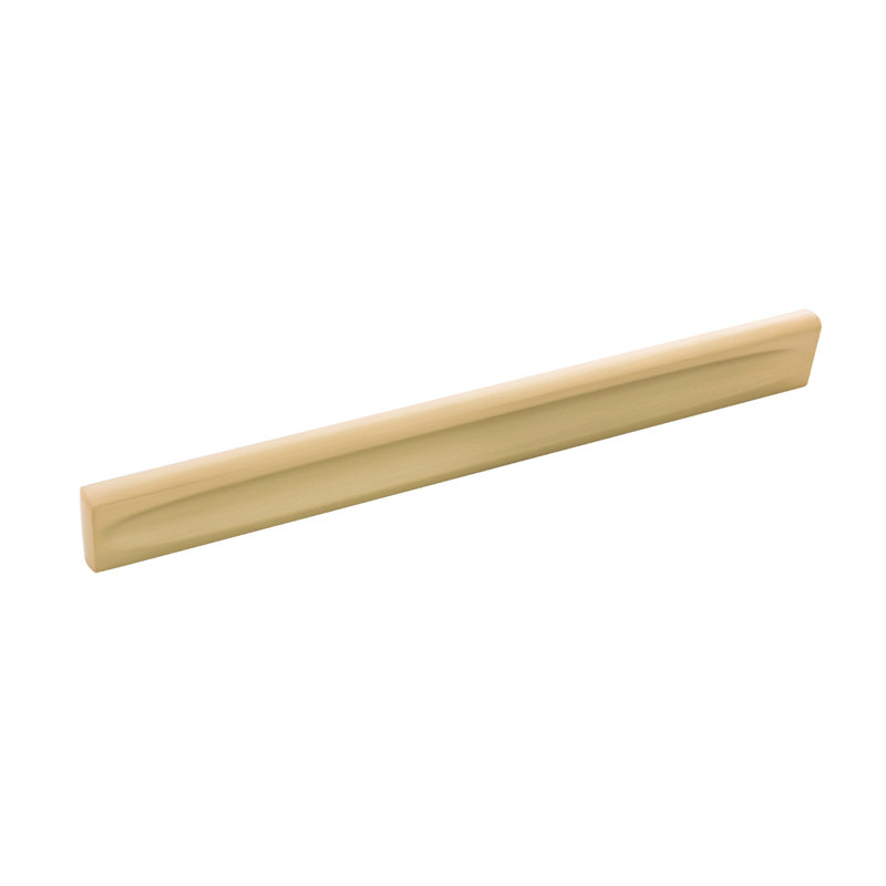 Ingot Bar Pull, Brushed Golden Brass, 8 13/16"