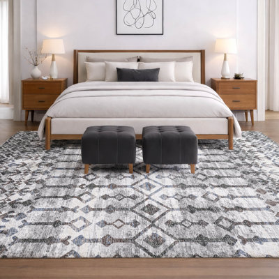Tapis bohème ADS79 de qualité supérieure lavable à la machine Dream Shag