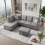 Canapé modulaire rembourré réversible avec repose-pieds-911817974-911817969