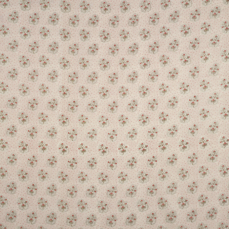 Tissu floral Cassis, Rouge