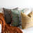 Brown Handwoven Embroidered Cotton Boho Pillow Cover-62219577