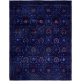 Overdyed One-of-a-Kind 9' 3" X 11' 10" Hand Knotted Area Rug
