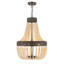 Gerde 5-Light Empire Solid Wood Bead Chandelier-68000015