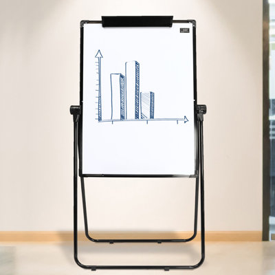 28" x 40" Foldable Double Sided Adjustable White Board