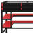 Modern Elevated Bed with Dedicated Workspace, Vertical Side Storage, Comprehensive Bookcase Shelving, and Adjustable RGB Illumination-896613101