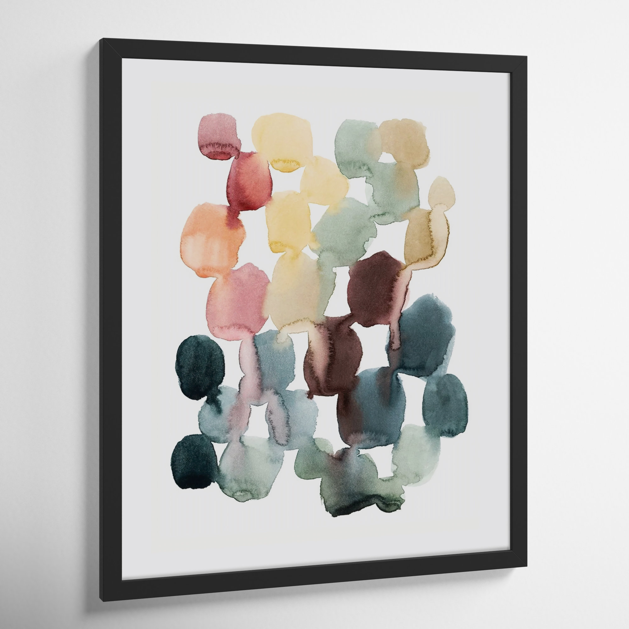 Desert Stones II by Grace Popp, 25" H x 21" W, Black Framed Paper