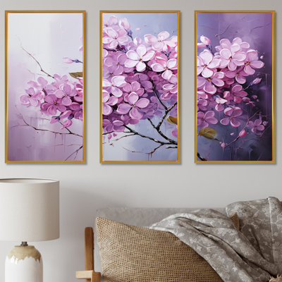 Whispers of Lilac IV - Lilacs, ensemble d'art sur toile