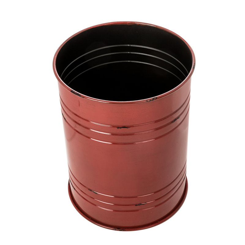 Nicky Solid Wood Top Nesting Tables, Red