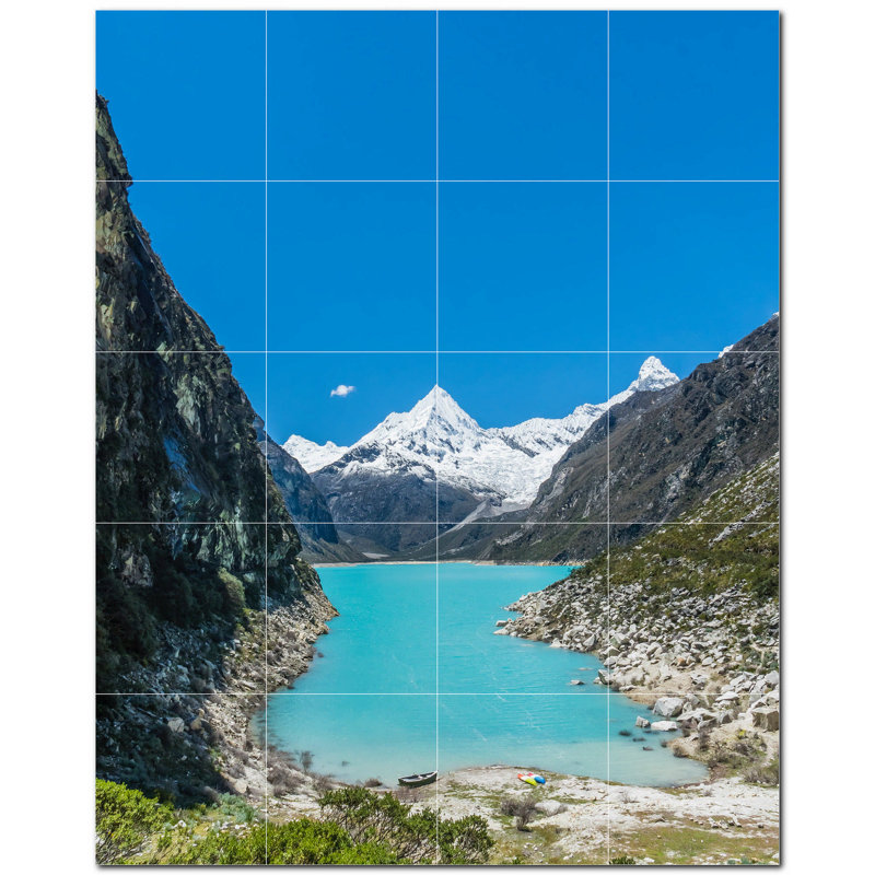 Murale décorative en céramique 4,25 po x 4,25 po
