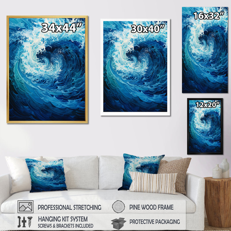Art mural Puente - Nautique et plage_106206, H 44 po x l 34 po x P 1,5 po, Toile tendue