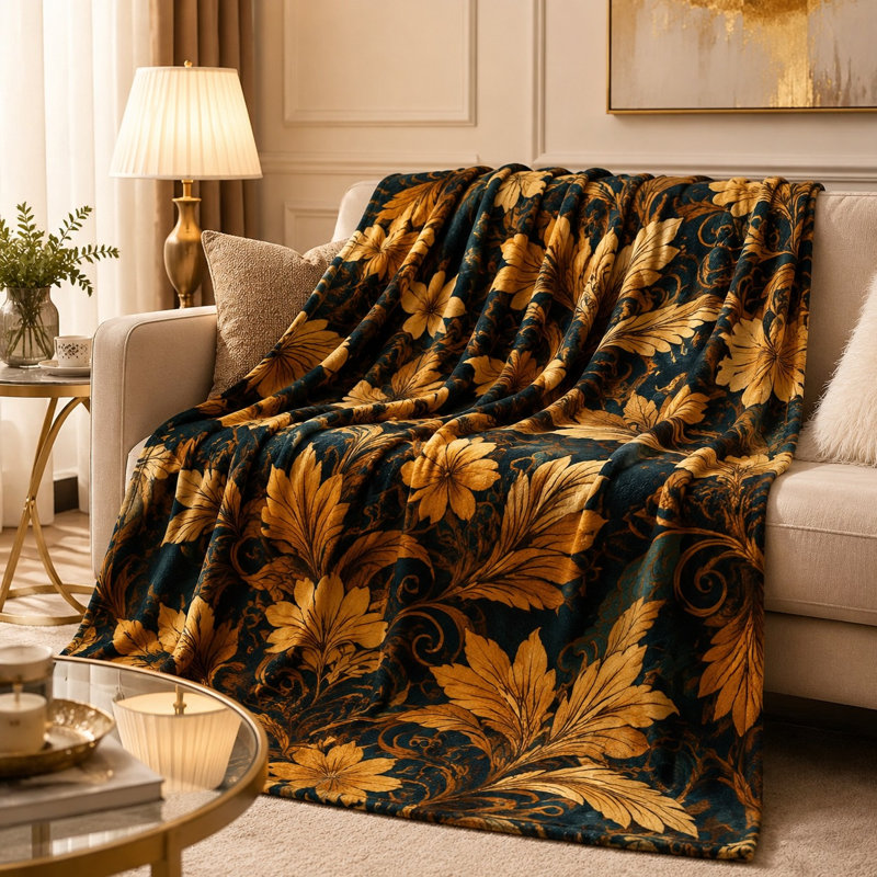 Jeté en flanelle Cozy Cozy, L 60 po x l 50 po