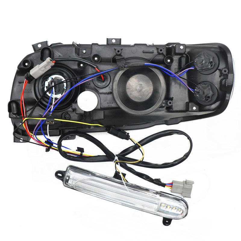 Chrome Headlights Assembly Compatible With 2008-2018 Peterbilt 388 389 Pair