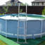 Outsunny 70" Above Ground Swimming Pool Ladder, A-Frame Deck Ladder With Top Platform, Non-Slip Steps & Rounded Handrails For 48" Pool Wall Height, Grey