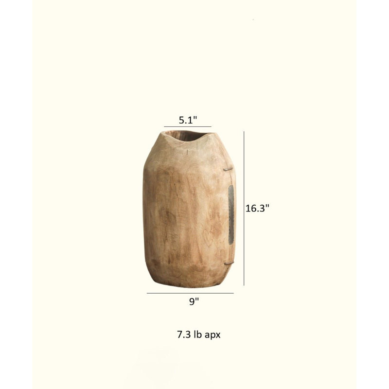 Vase en bois massif Homestead
