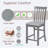 Evangaline Upholstered Counter Stool with Solid Wood Frame