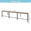 Table de salle à manger très longue 110 po avec prise USB-C, console à hauteur réglable derrière le canapé, brun rustique-1596816544-1596816546-1596816558