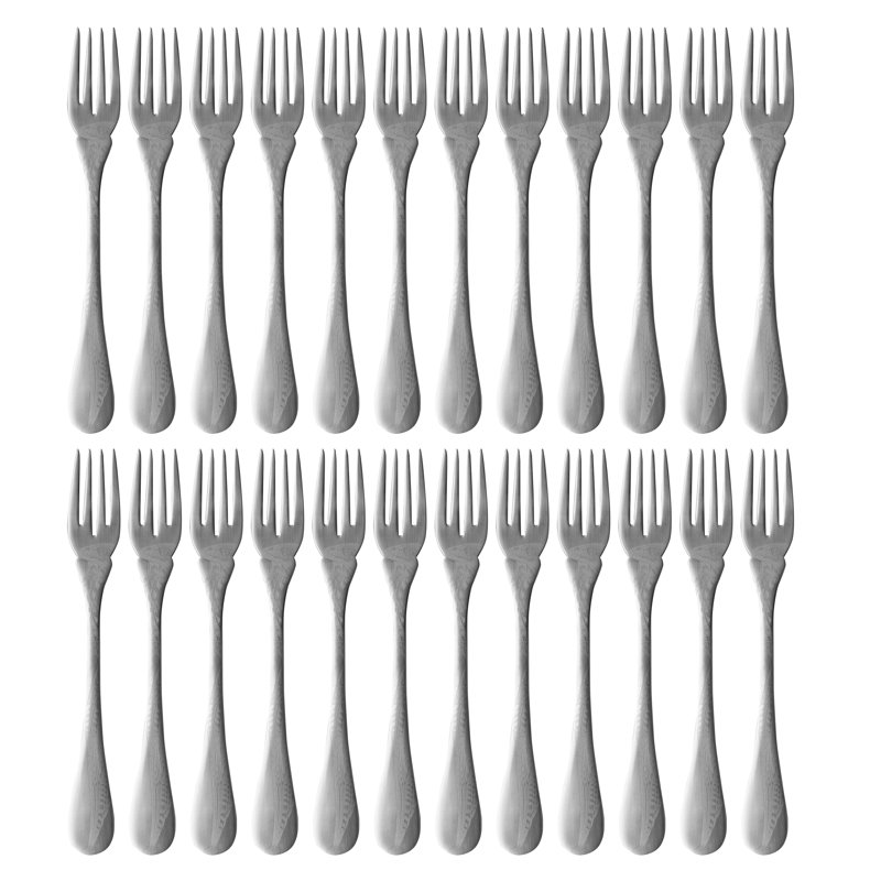 Caccia Table Fish Fork - 24 Pieces - Bronze, Ice