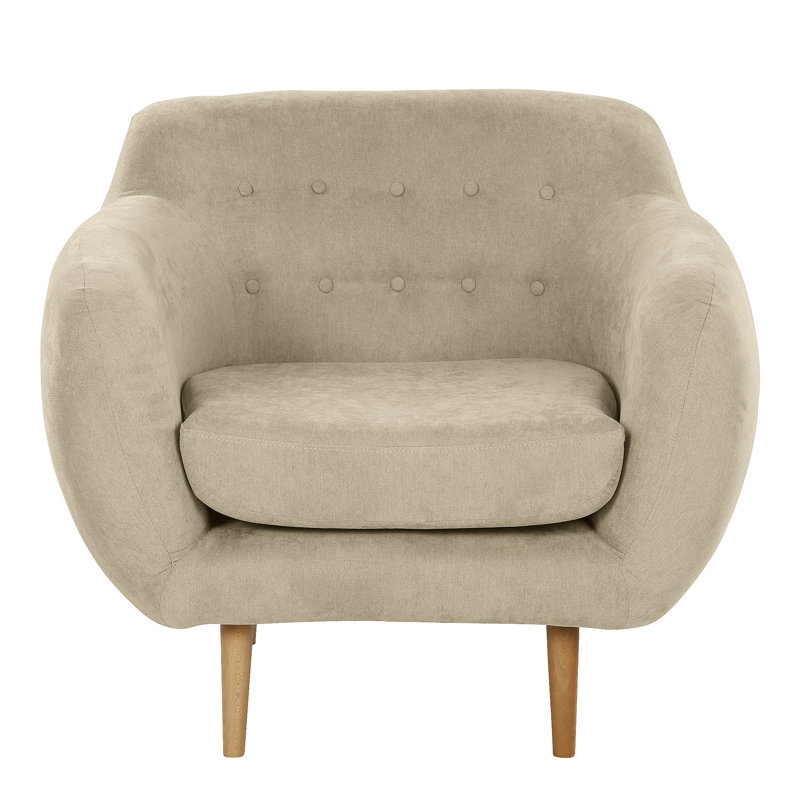 Millicent Upholstered Armchair, Beige