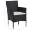  Ensemble de salle à manger noir, blanc crème-295257727-295257725