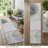 8' Runner Gray and Light Gray Abstract Washable Non Skid Indoor Outdoor Runner Rug
