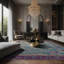 Tapis gris soyeux et moelleux-100906471