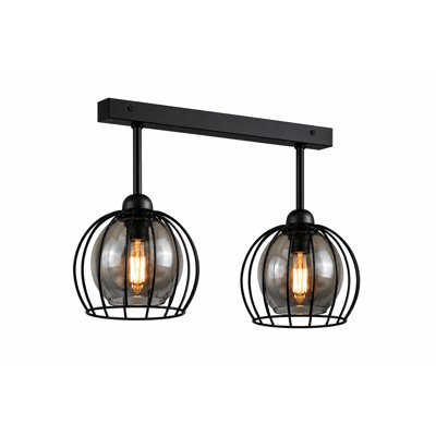 Glass Semi Flush Mount