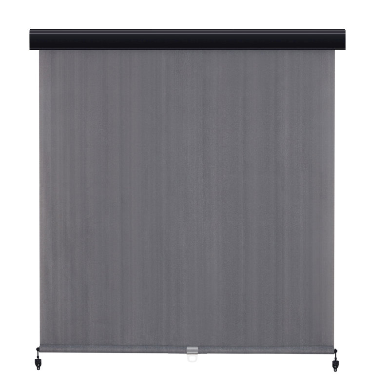 Rideau roulant d'extérieur rétractable, L 84 po x L 96 po, Gris