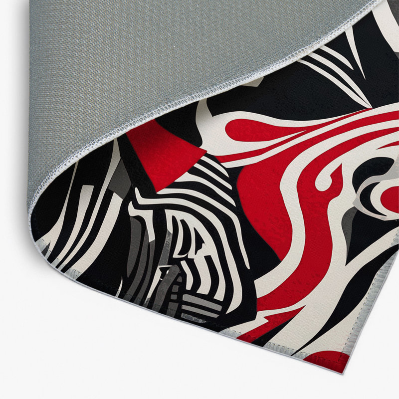 Tapis intérieur et extérieur Obsidian Glow, Rectangle 1 pi 6 po x 2 pi 6 po