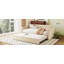 Lit de jour simple rembourré avec lit gigogne-540430112