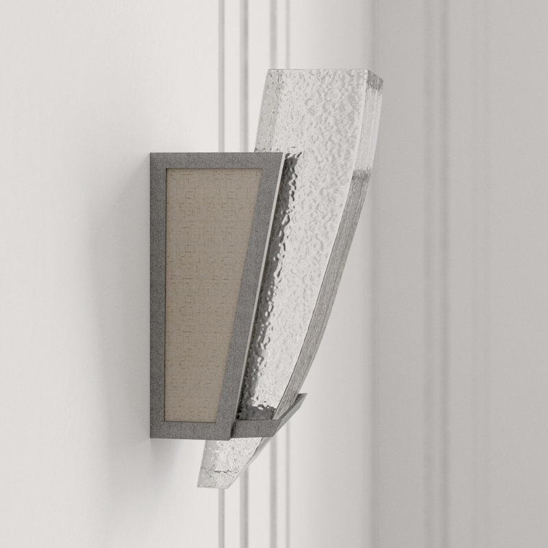 Crownstone 1 - Light Flush Mounted Sconce, Silver