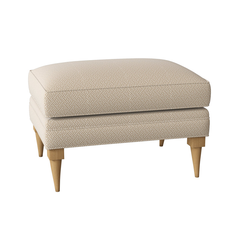 Perry Ottoman, Amber, Filigree Ivory
