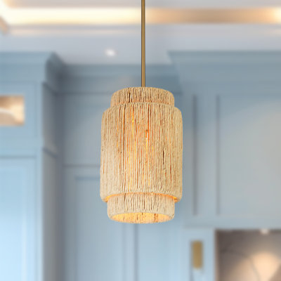 Luminaire suspendu en laiton 1 lumière Bay Isle Home ™ Azisa