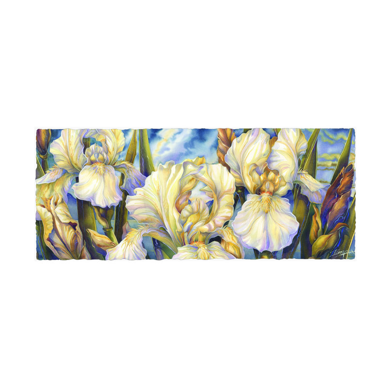 Toile tendue - Jody Bergsma «Summer», art mural pour salon, chambre à coucher ou bureau - 10 x 24