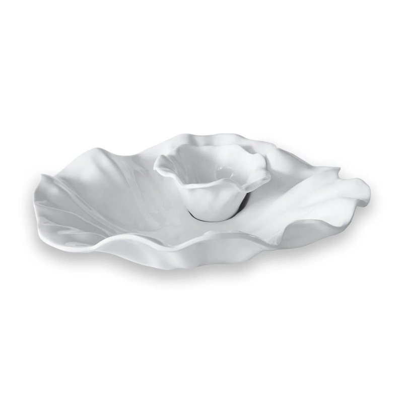 Vida Melamine Chips And Dip Platter