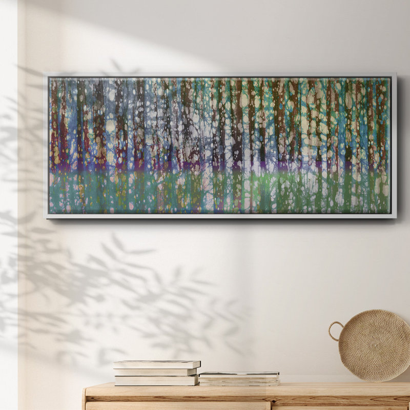 Birch Betik- Framed Canvas, 12" H x 30" W